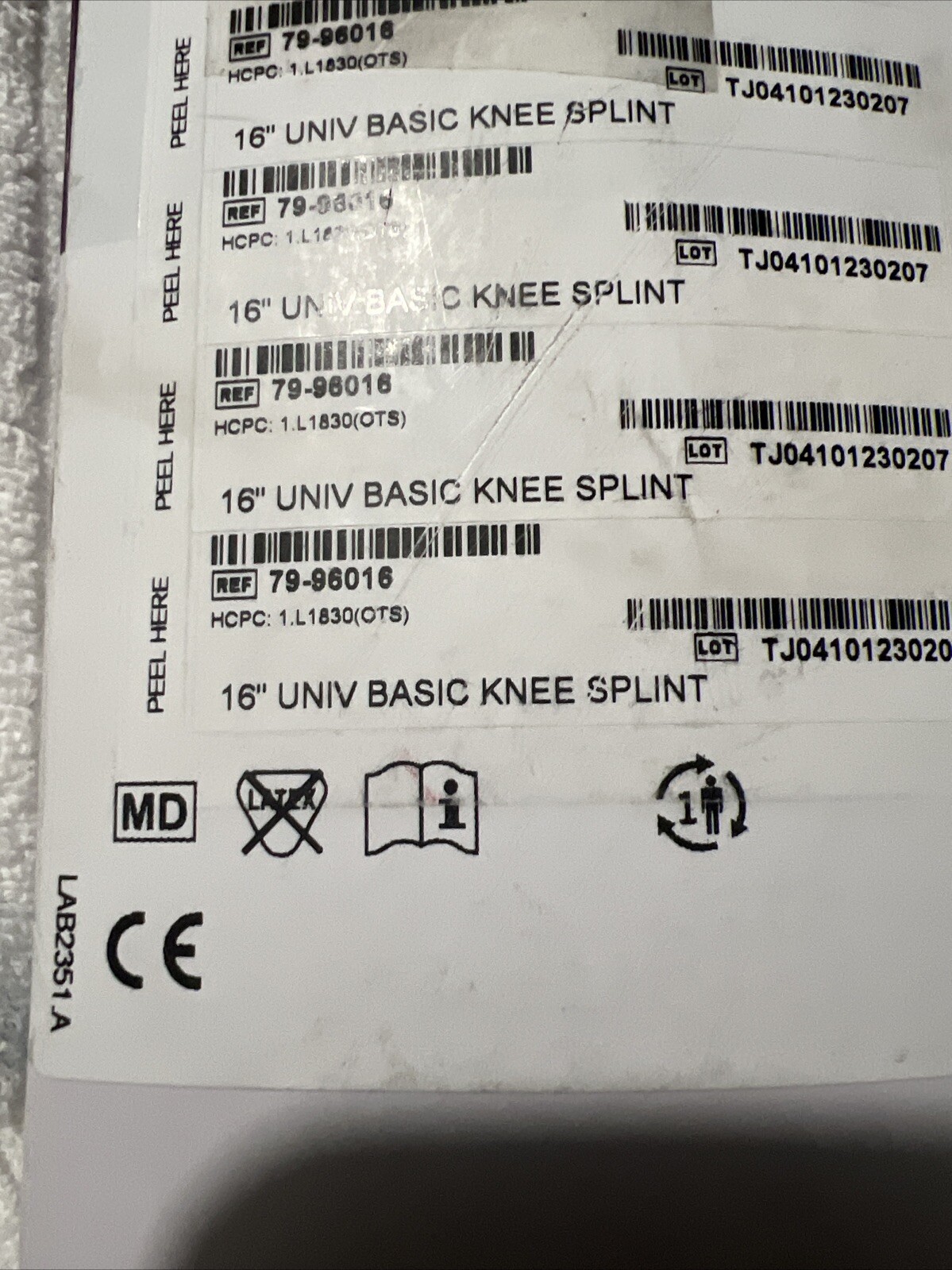 Procare 16″ Universal Basic Knee Splint Immobilizer 79-96016 New In Box