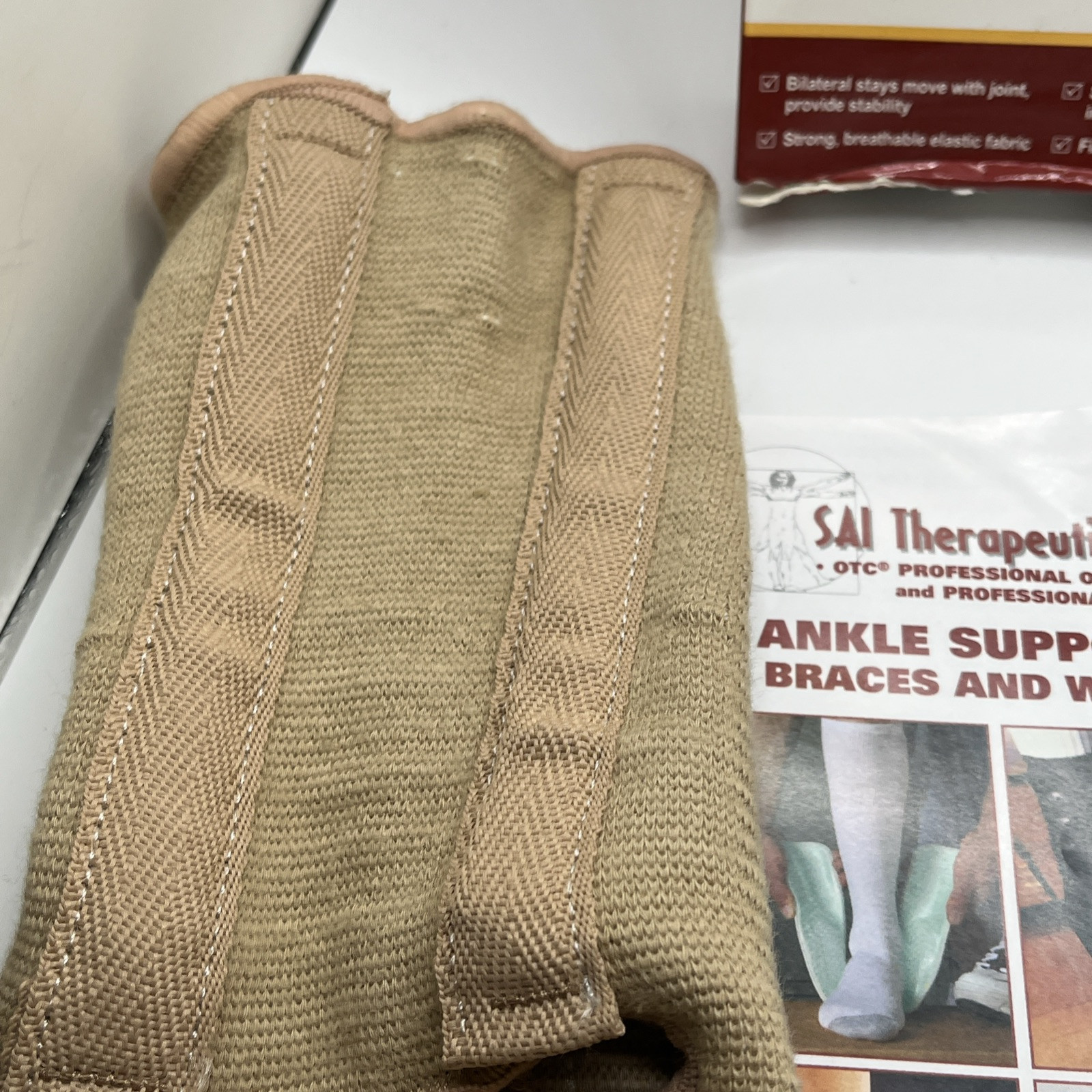OTC Ankle Support w Spiral Stays Size Small – New Opened Box/Has Box Damage