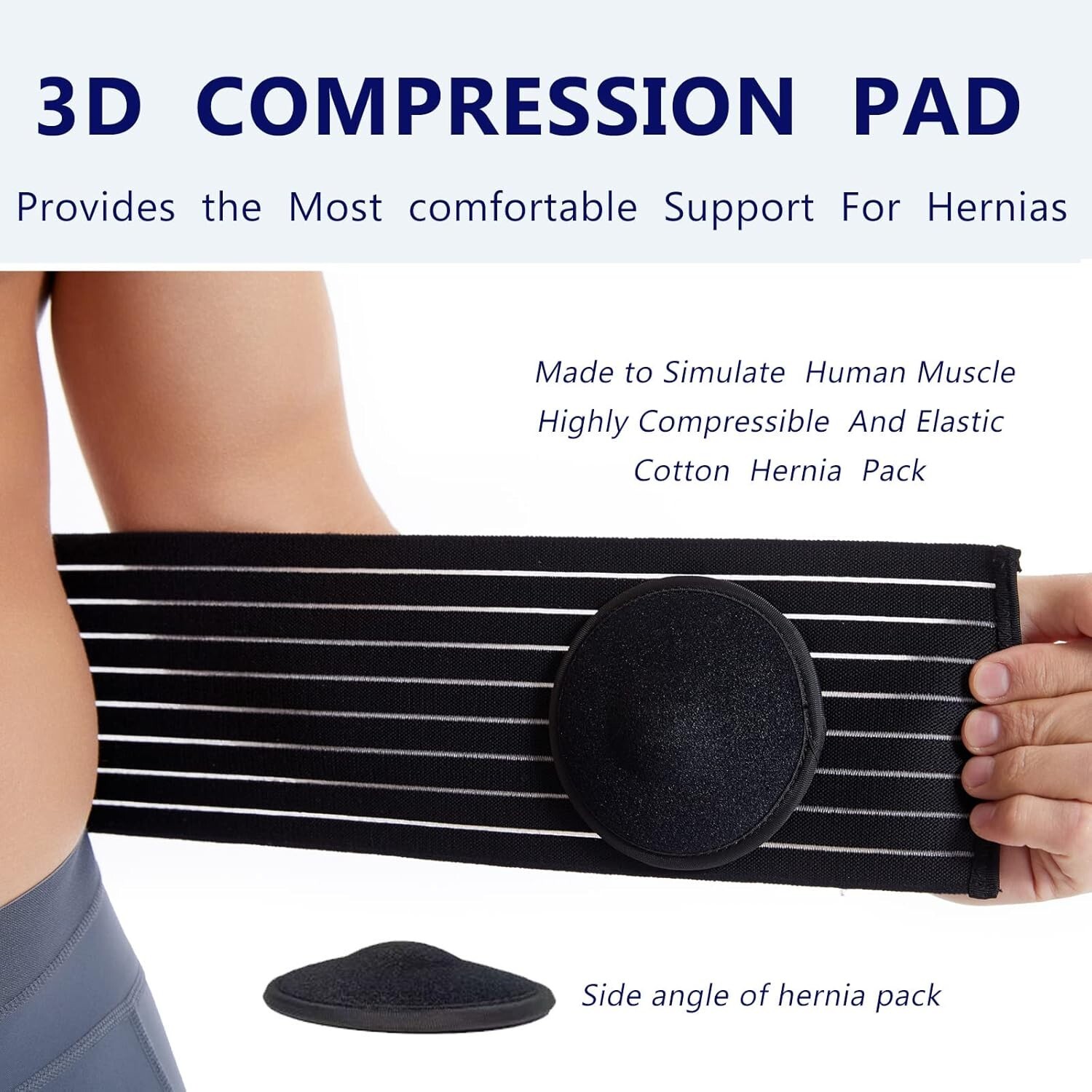 Umbilical Support | Comfortable Hip & Waist Brace for Men with Inguinal Hernia
