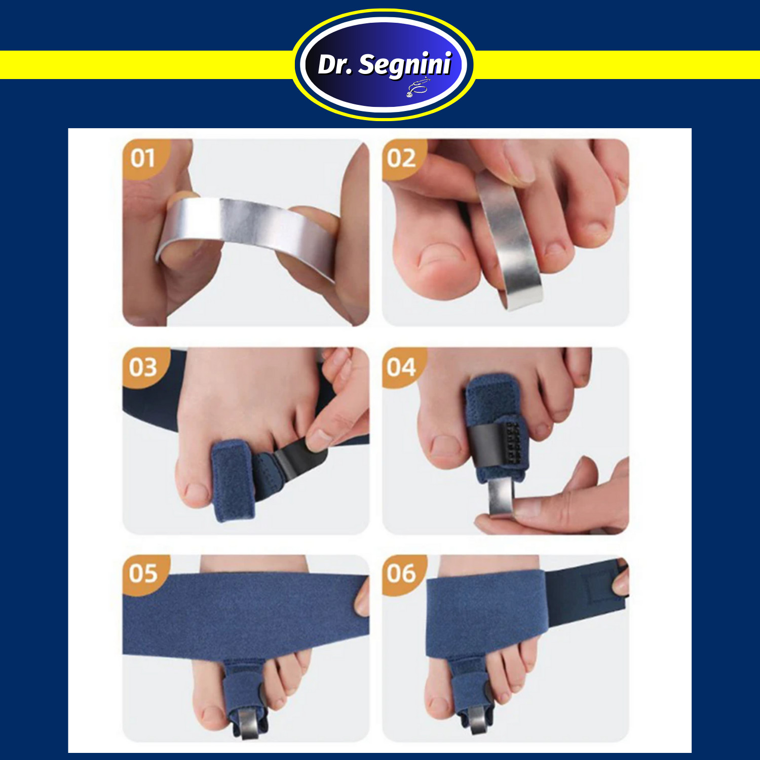 1 Pcs Toe Corrector Adjustable Splint Straightener Brace Support