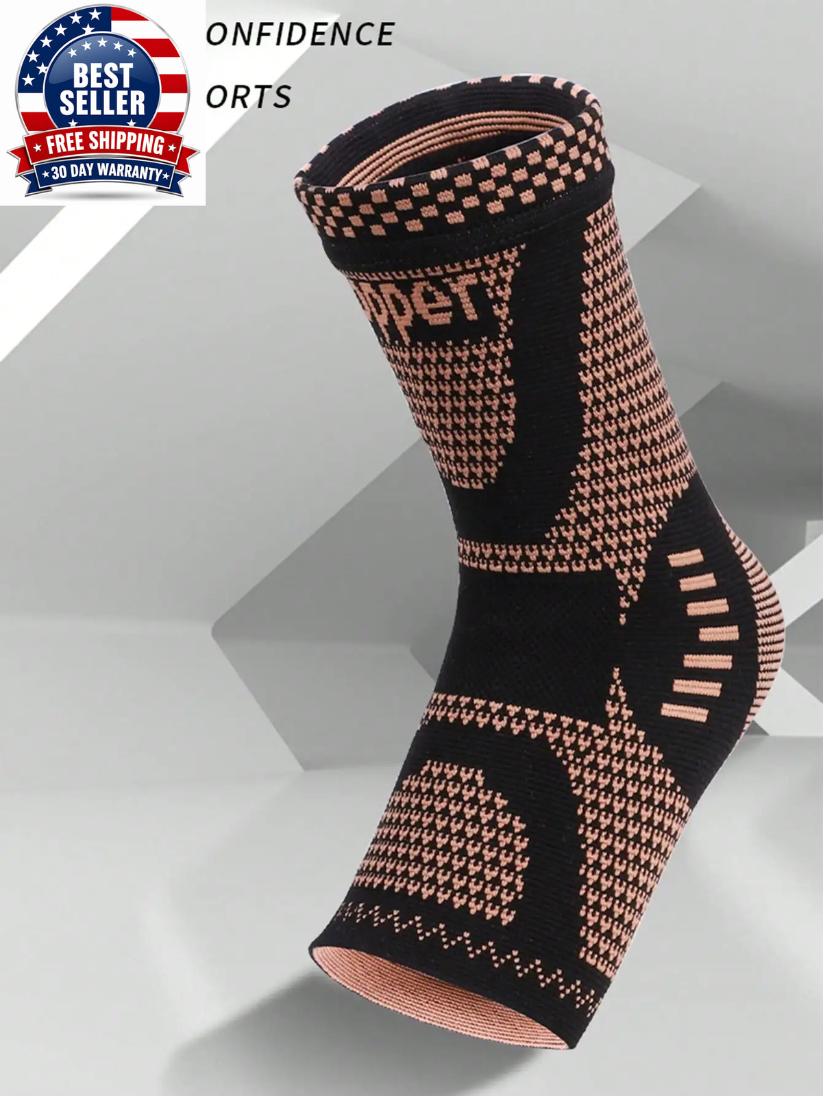 1Pc Cooper Ankle Brace Compression Foot Sleeves for Men & Women Ankle Straps Ank