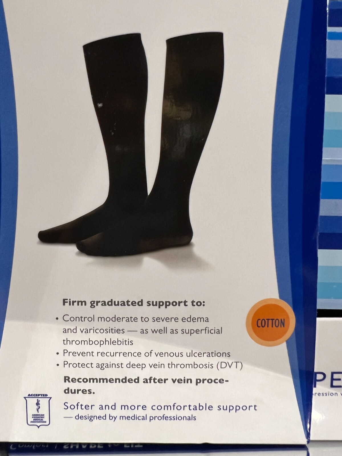 Dr. Comfort Men’s 20-30 mmHg Calf High Medical Cotton Dress Socks COLORS & SIZES