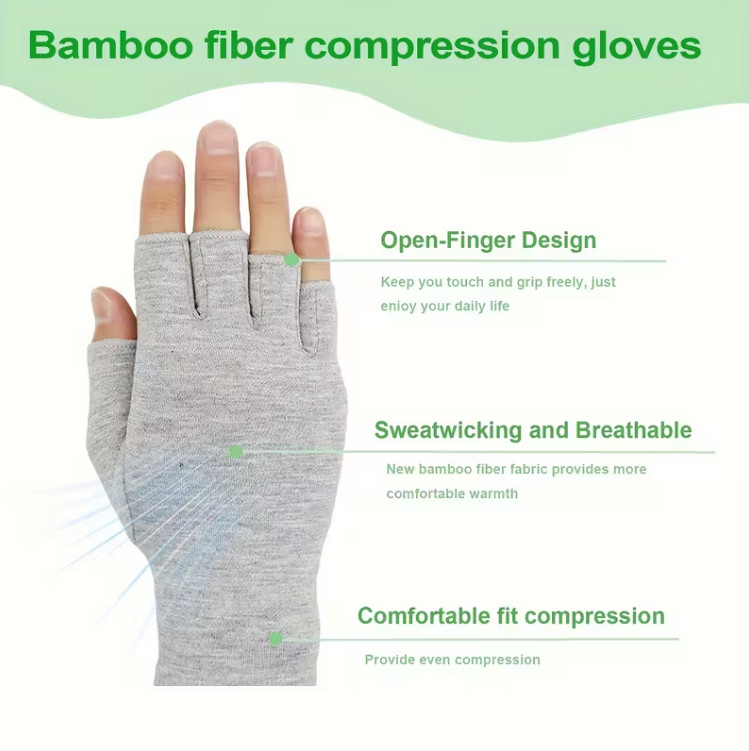 Arthritis Compression Gloves Copper Medical Pain Relief Hand Wrist Support Brace