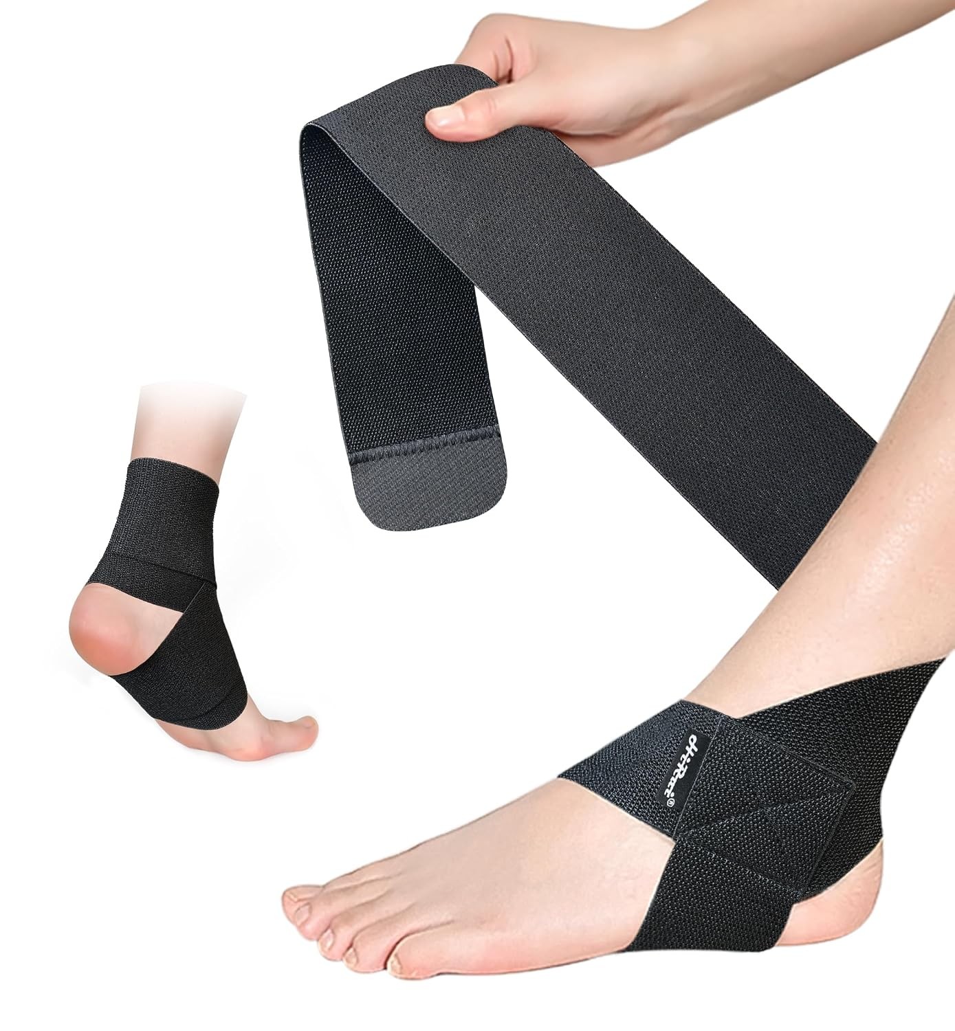 Ankle Support Brace for Men & Women, Adjustable Compression Strap for Sprains,