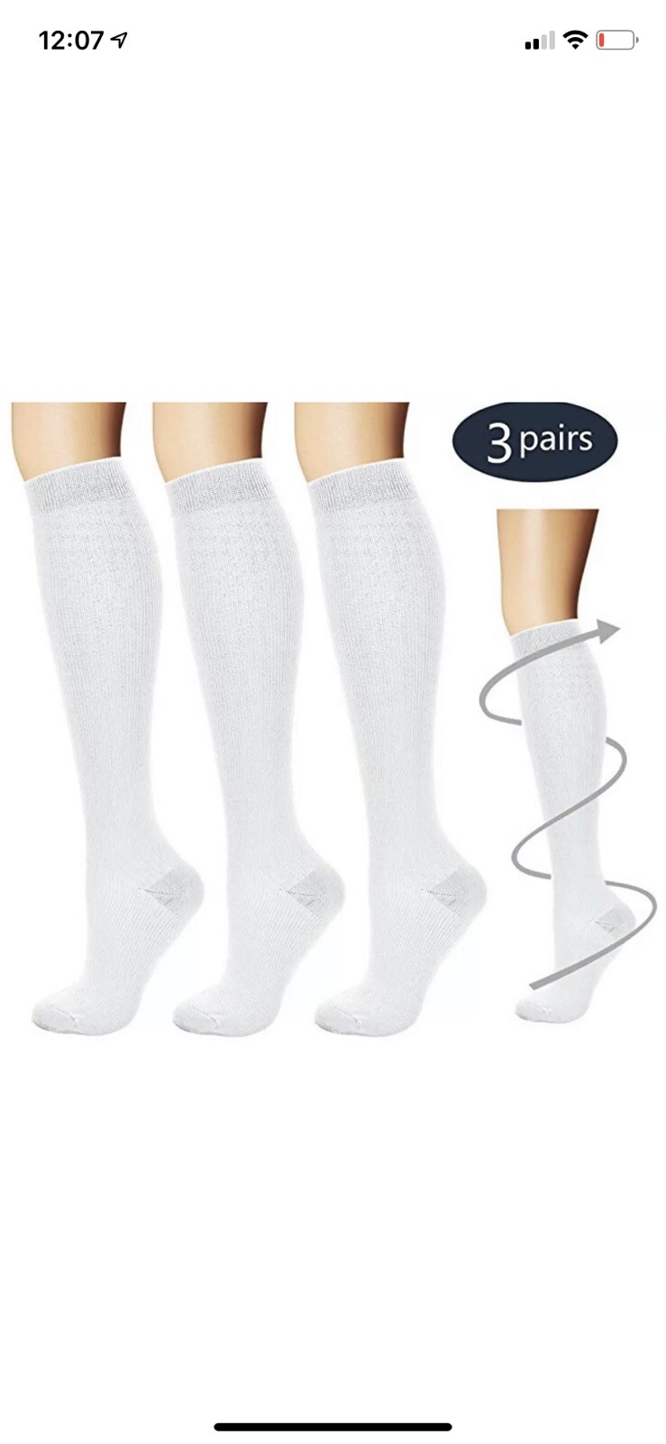 BLUETREE Compression Socks,3 pairs Compression Sock for Women & Men Choose Color