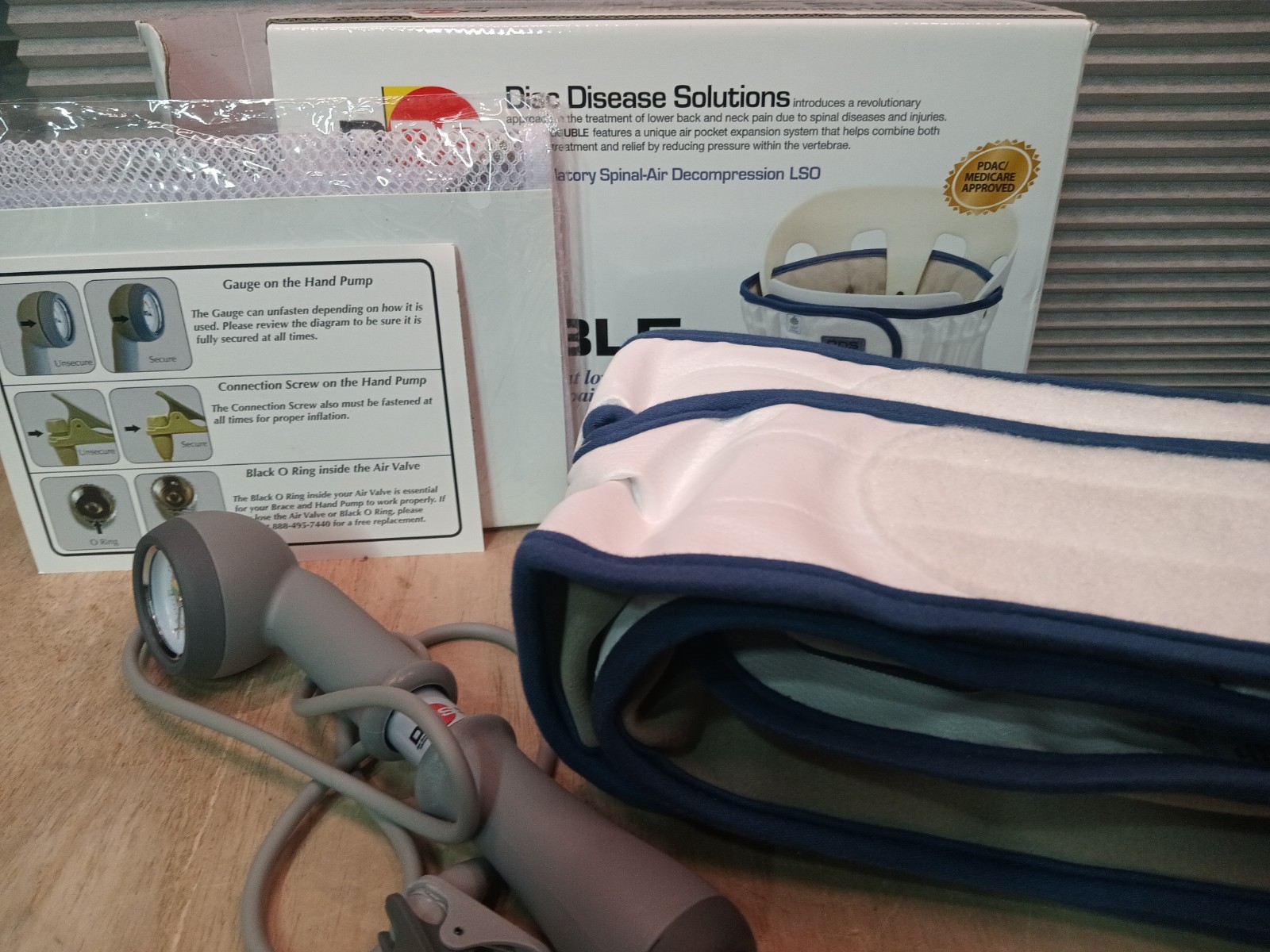 DDS DOUBLE Disc Disease Solutions Back Brace Size 5XL Spinal Air Decompression
