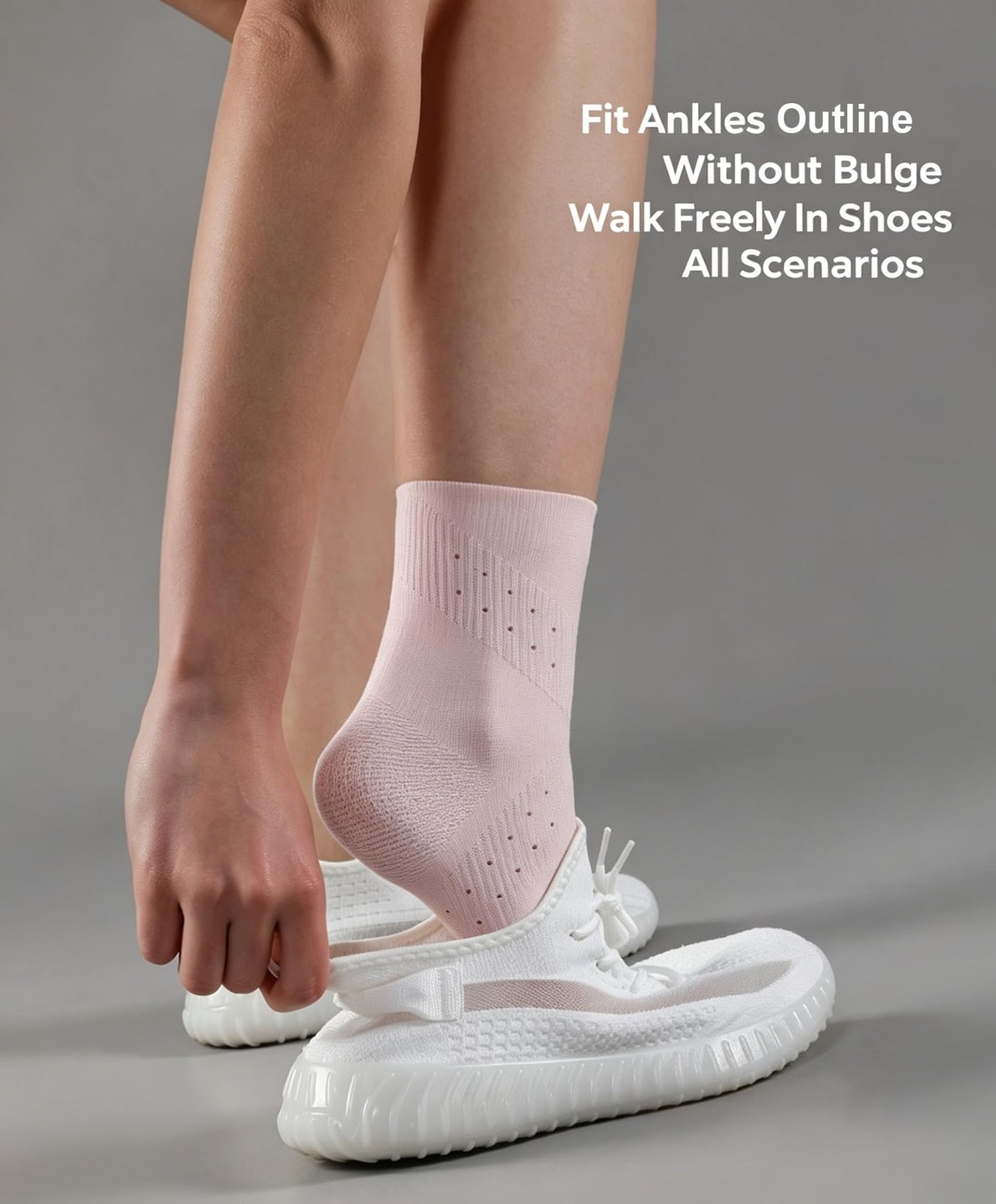 Ankle Braces for Men & Women, 2 pcs Ankle Compression Sleeve Ankle Sleeve Com…