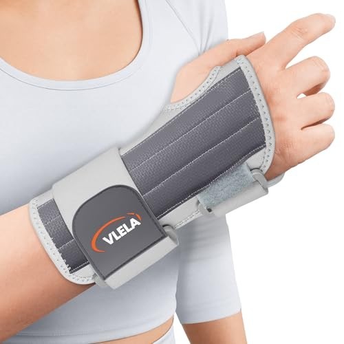 Carpal Tunnel Wrist Brace for Right Hand, Night Support, Adjustable Straps & Spl