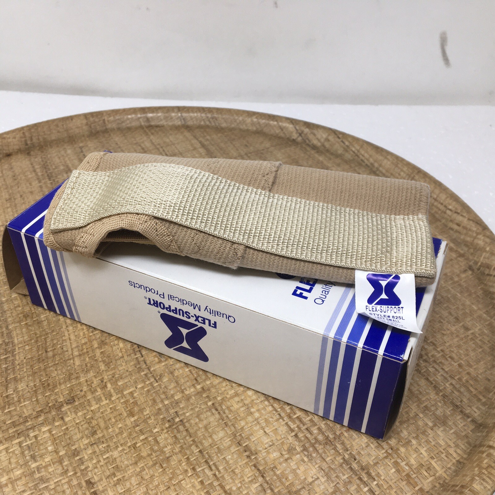 Flex-Support Left Wrist Hand Support Brace Splints Carpal Tunnel Sprain Small