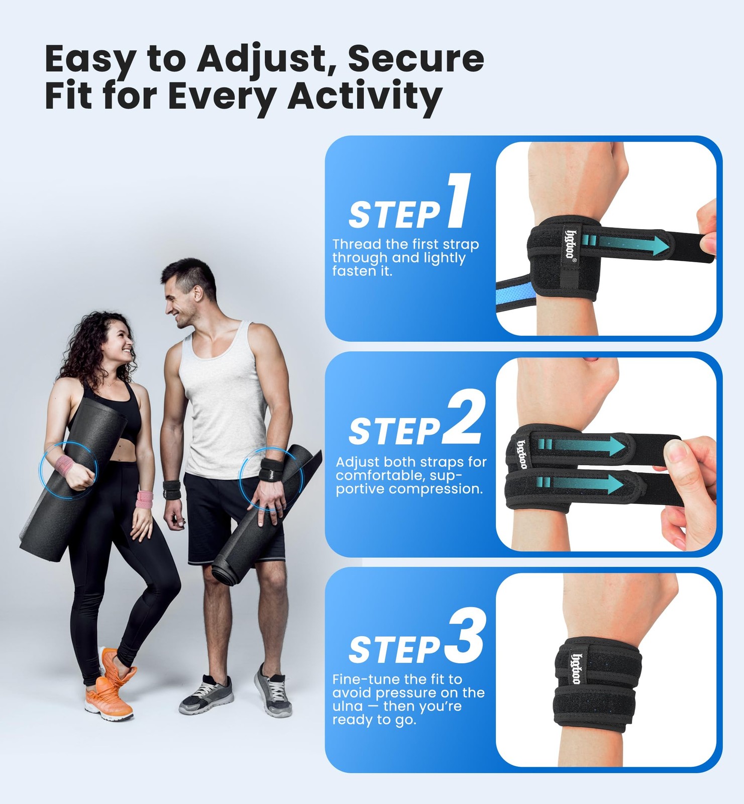 2-Pack TFCC Wrist Brace Support for Ulnar Pain, Carpal Tunnel & Tendinitis Re…