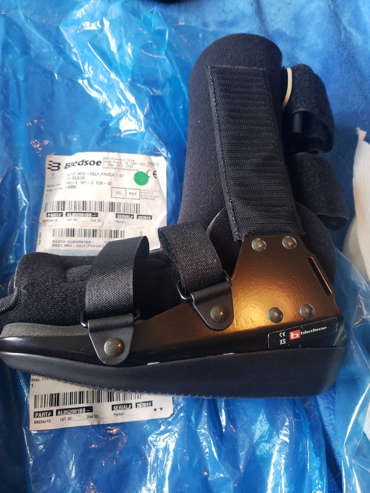 Breg Bledsoe ProGait ST Walker Boot, MID CALF, SIZE XS, Fit- Men 0-2, Woman 1-3