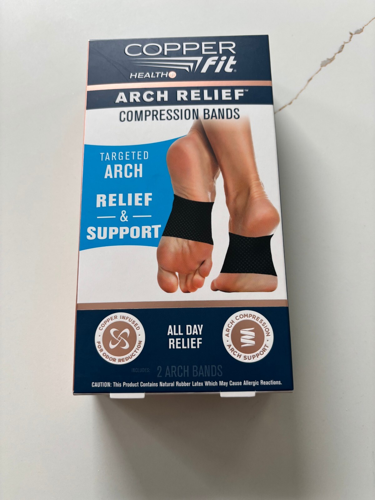 Copper Fit Health Targetearch rd Arch Relief & Support Compression Bands, Unisex