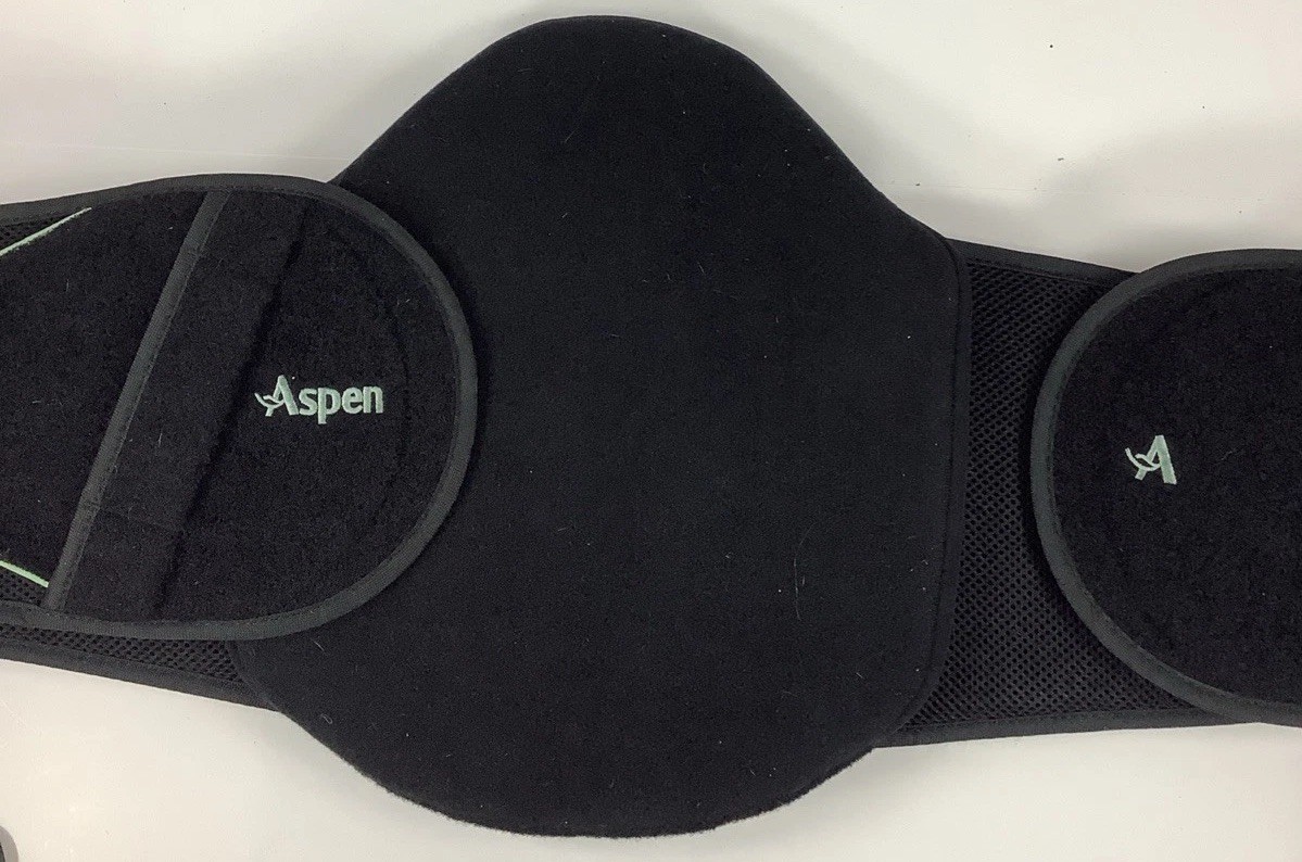 Aspen Summit Lumbar Back Brace Adjustable Support Belt Orthopedic Black