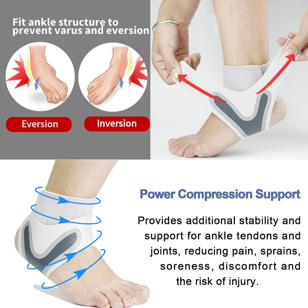 Ankle Brace Compression Support Sleeve Plantar Fasciitis Foot Wrap Pain Relief