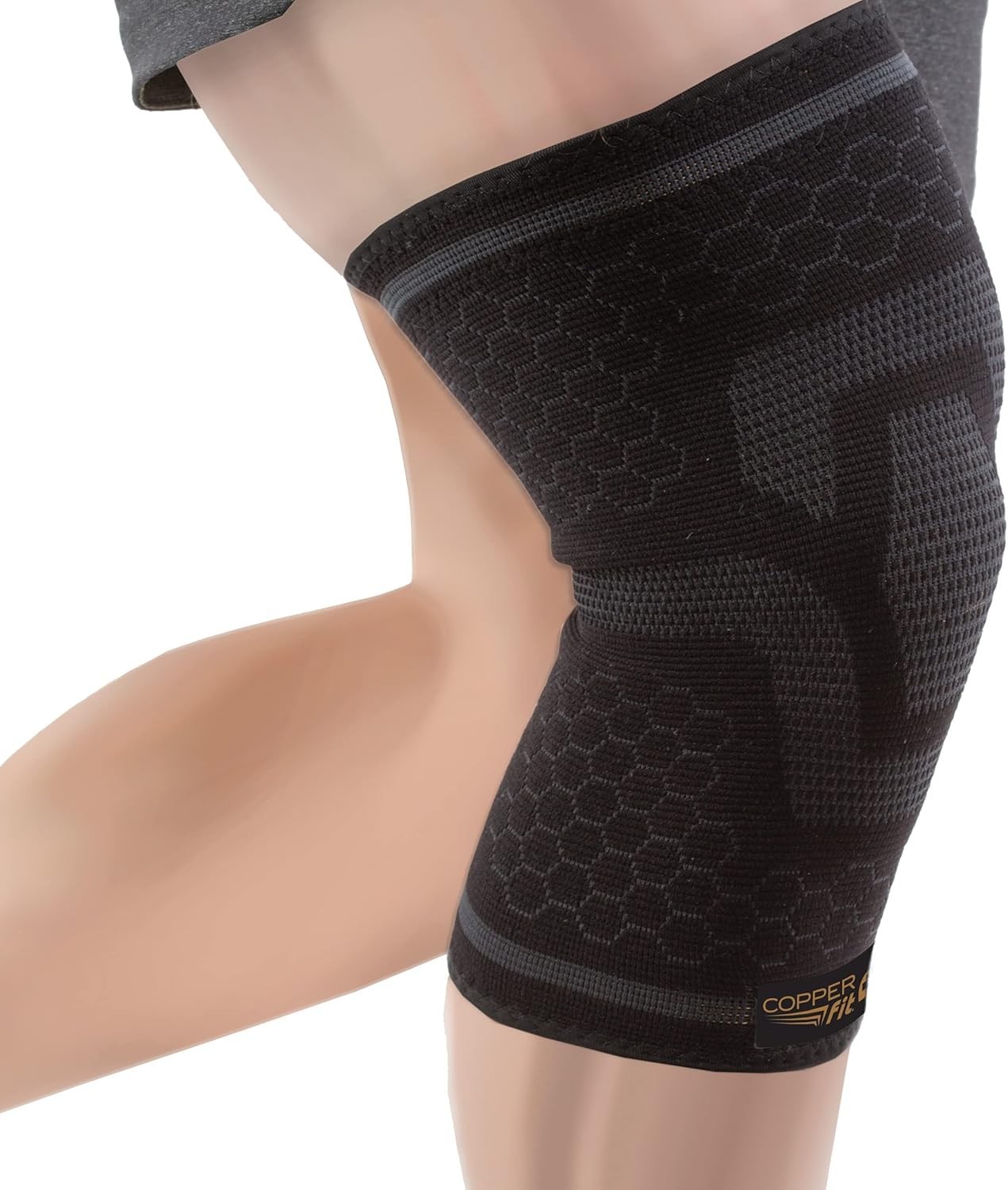 ICE Menthol Infused Knee Compression Sleeve – L/XL for Pain Relief & Comfort