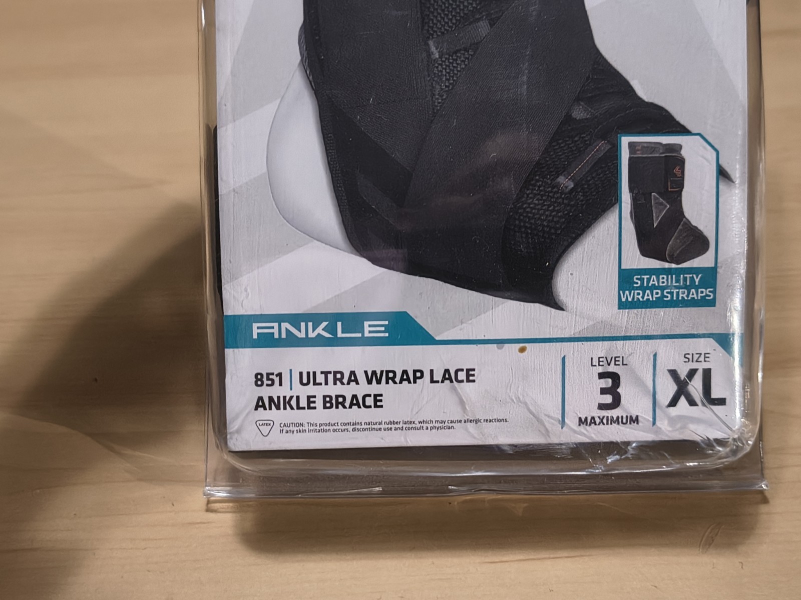 Shock Doctor Level 3 Ultra Wrap Lace Ankle Support Left & Right XL Brace New