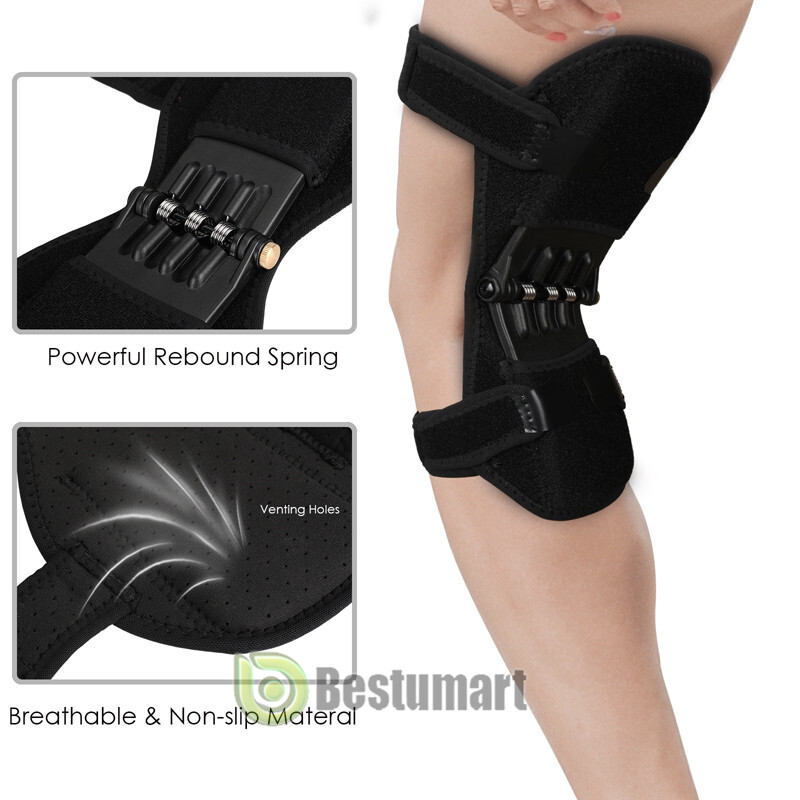 1/2Pcs Powerful Rebound Spring Joint Support Knee Booster Lift Knee Pads Care