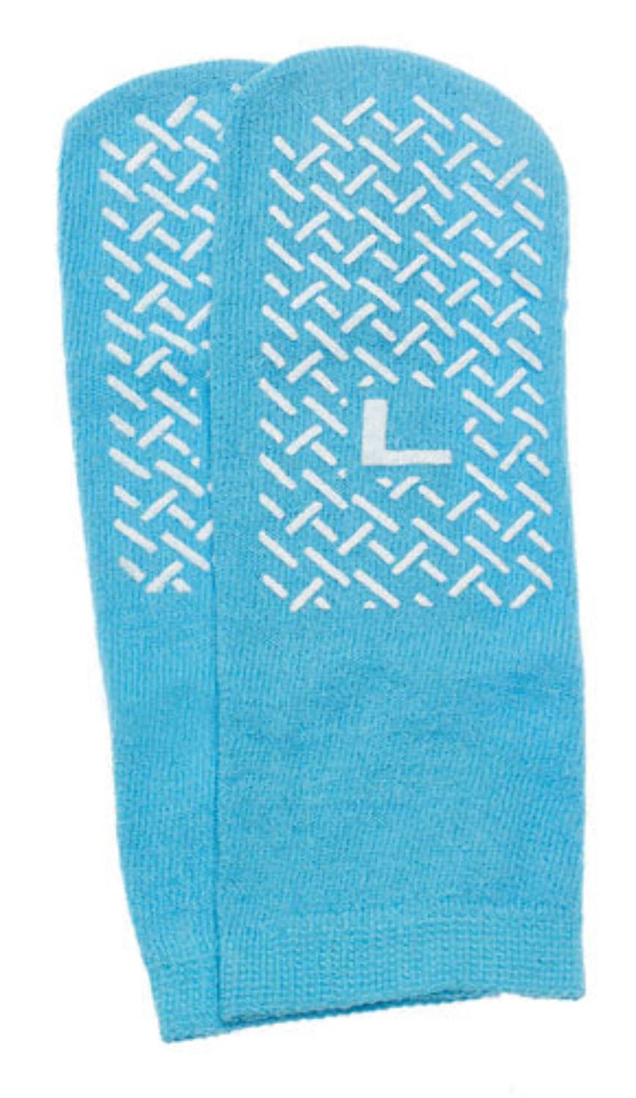Slipper Socks; Large Sky Blue Pair Men’s 7-9 Wms 8-10
