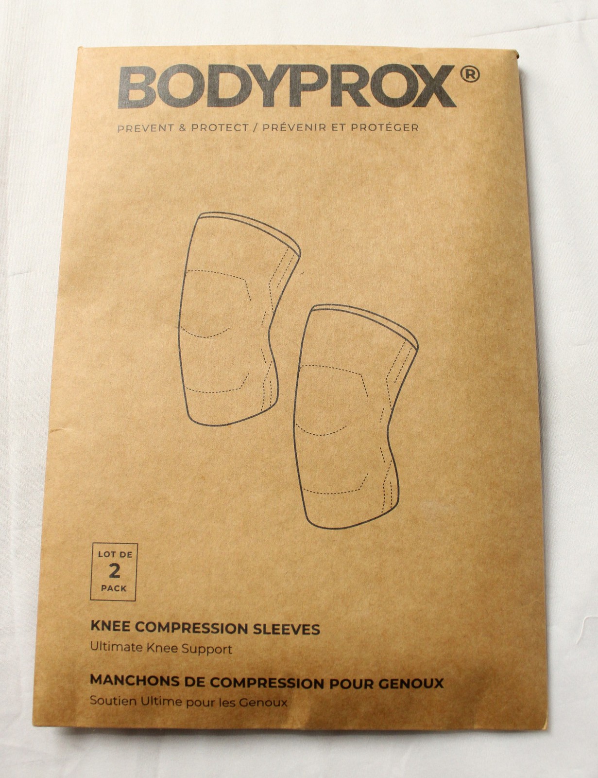 Bodyprox Unisex Adult’s 2 Pack Knee Compression Sleeves BL1 Black Small NWT