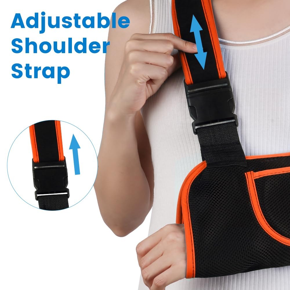 Arm Sling, Lightweight Breathable Mesh Shoulder Immobilizer, X-Large