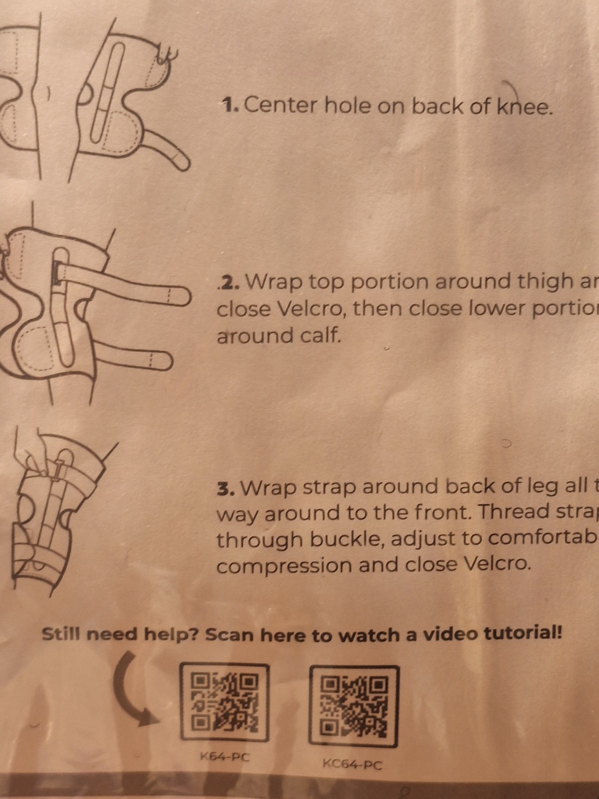 NEW KOOLFLEX WRAP AROUND KNEE BRACE W/ ALUMINUM HINGES SZ XL. VAKC64-PC.