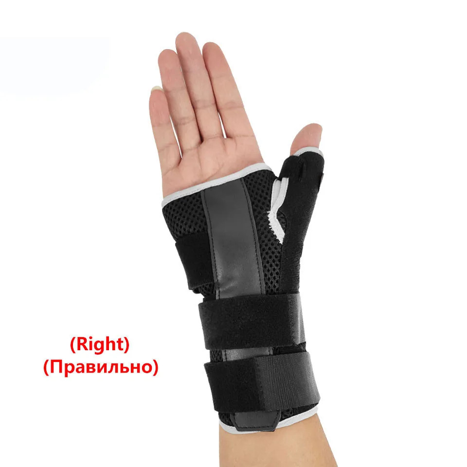 GOBYGO 1Pcs Adjustable Wrist Brace Steel Plate Wrist Brace Carbon Fiber Thumb St