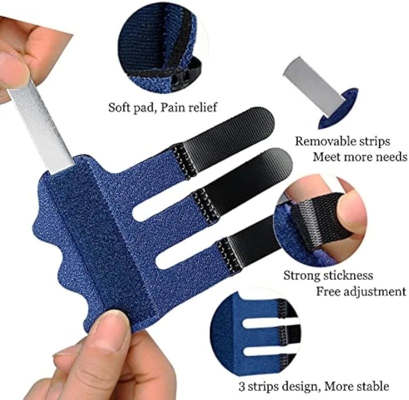 4 pcs Trigger Finger Splint , Finger Brace for Straightening or Support