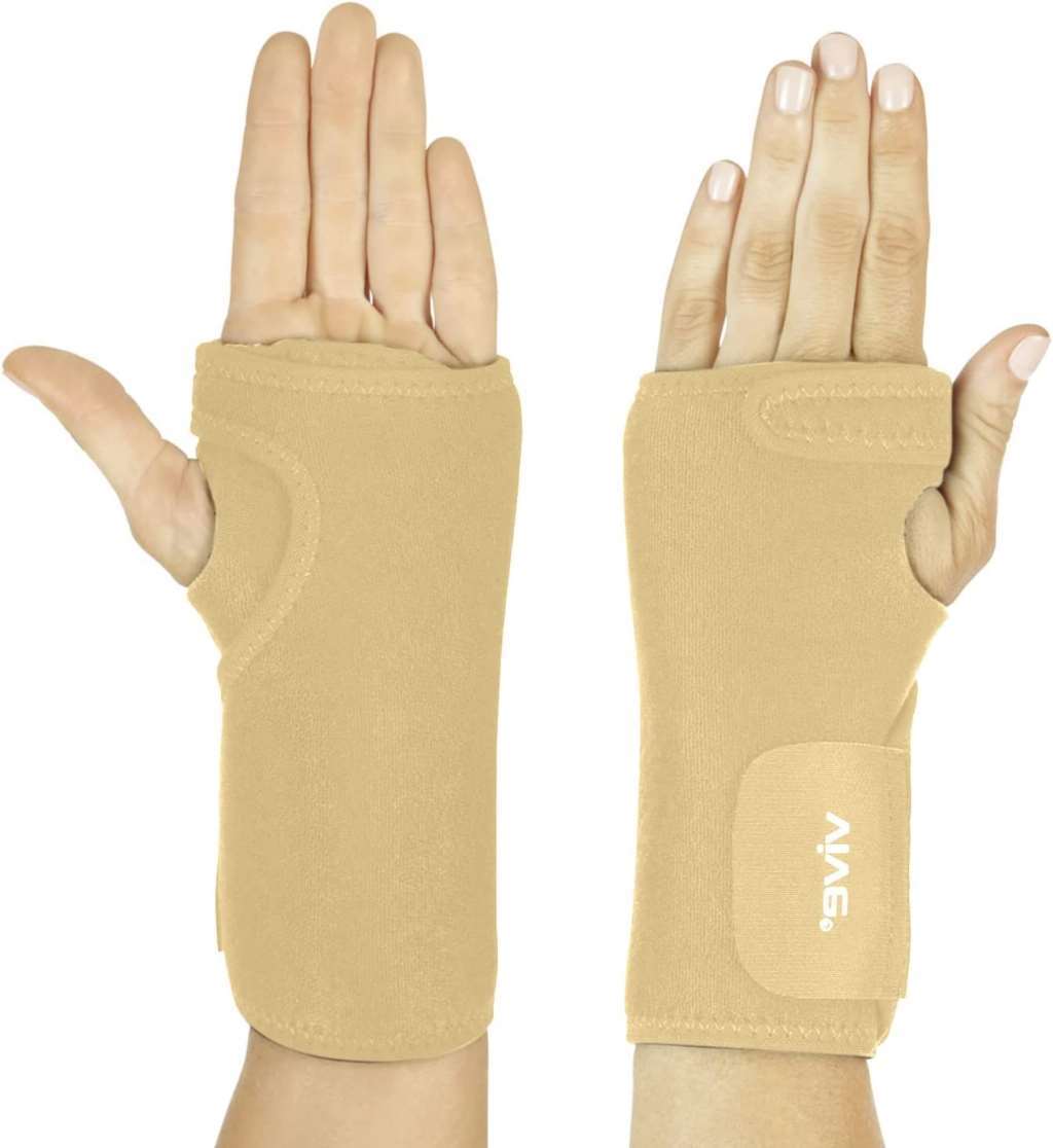 Vive Wrist Brace – Left Hand Carpal Tunnel Hand Compression Support Wrap (Left W