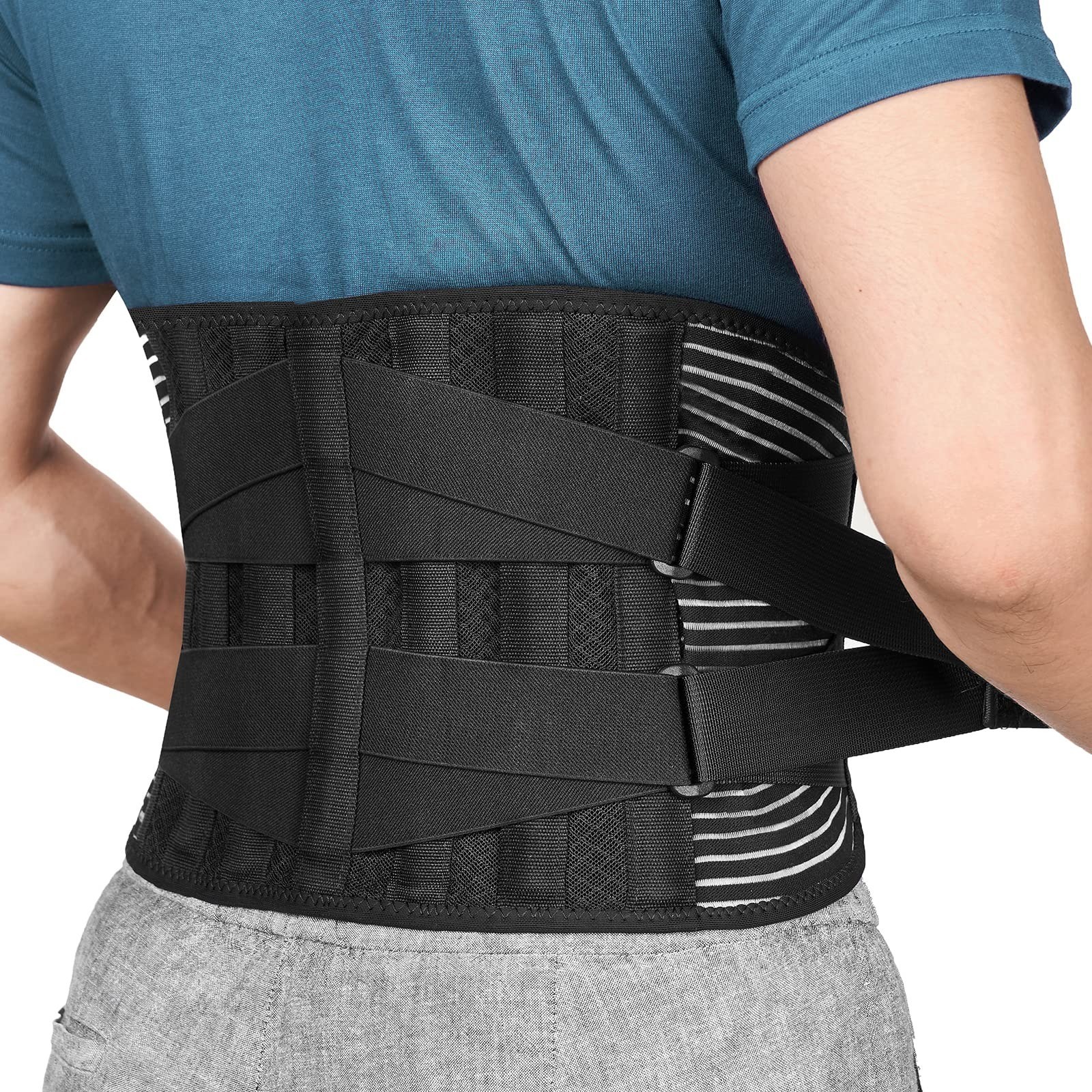 FREETOO Back Brace for Lower Back Pain Relief, Adjustable Support Belt