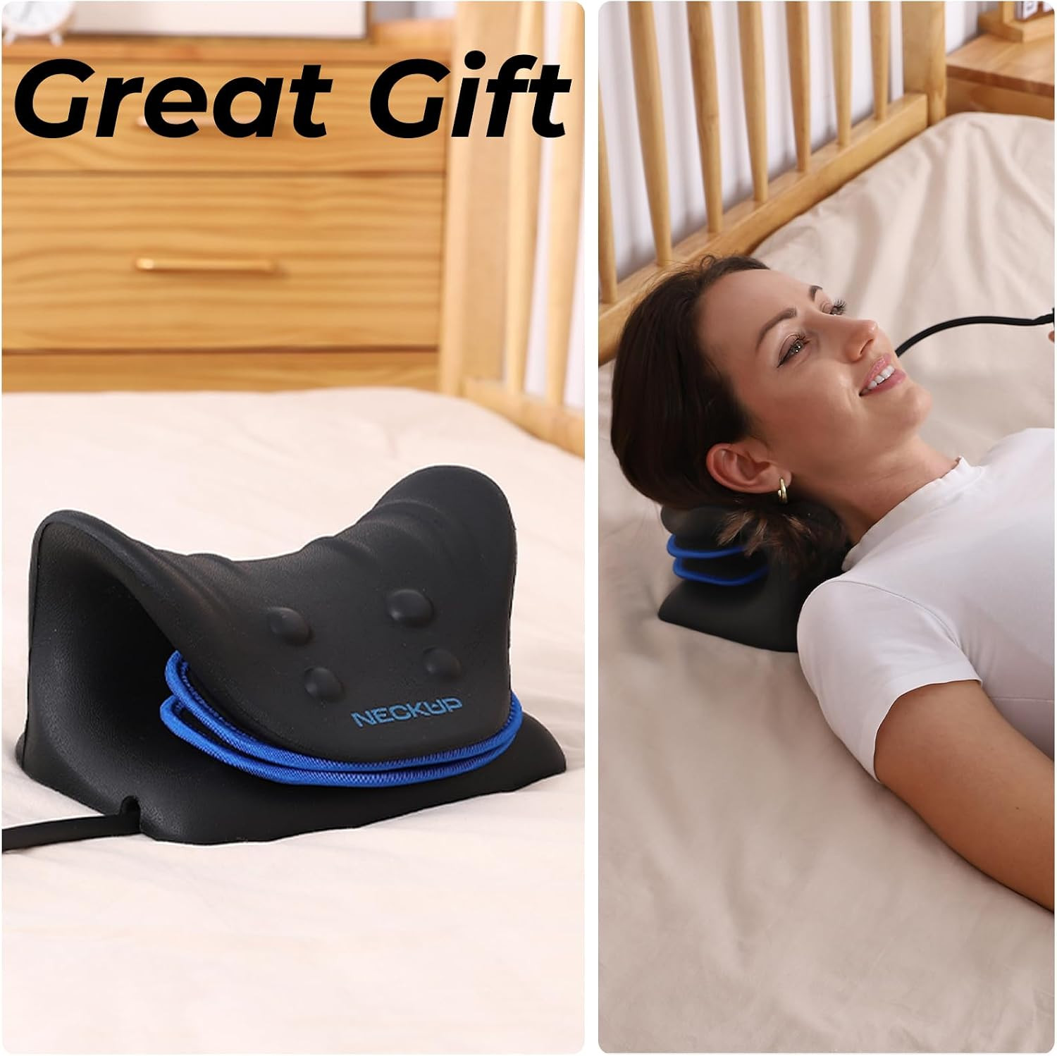 NECKUP Advanced Airbag Neck Stretcher, Neck Pain Relief Ergonomic Cervical Spine