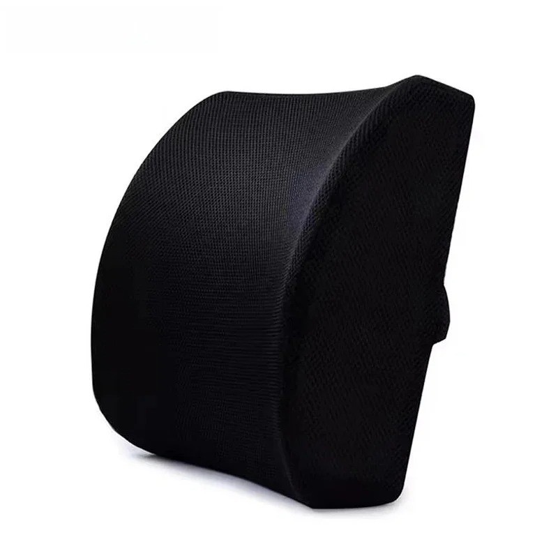 Memory Foam Lumbar Back Support Cushion Pillow Waist Home Office Car Chair Mesh