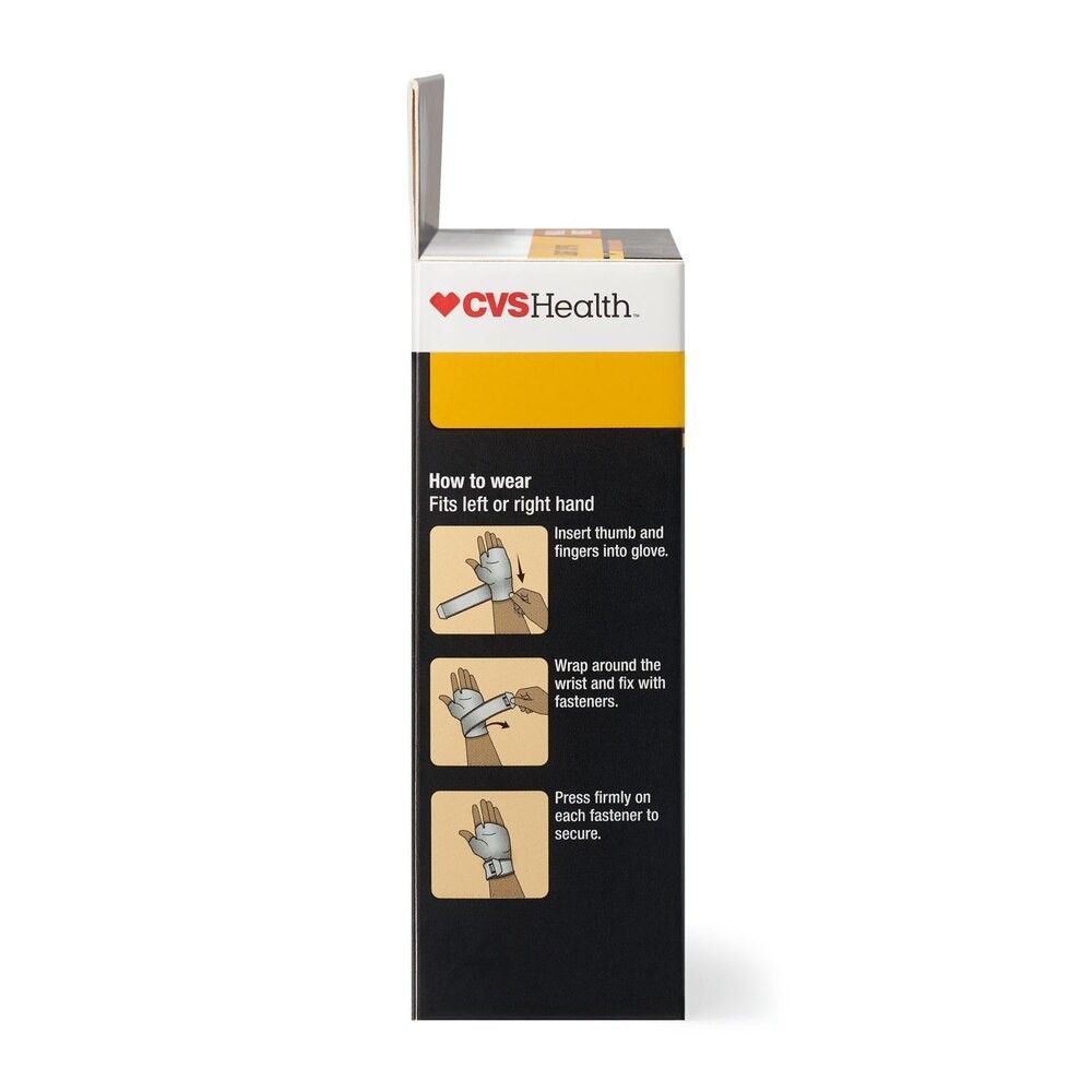New! CVS Health Compression Glove Hand & Wrist Size S/M Light Support (Grey)
