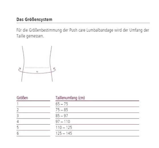Size 3 Back Support ofa Push care lumbar
