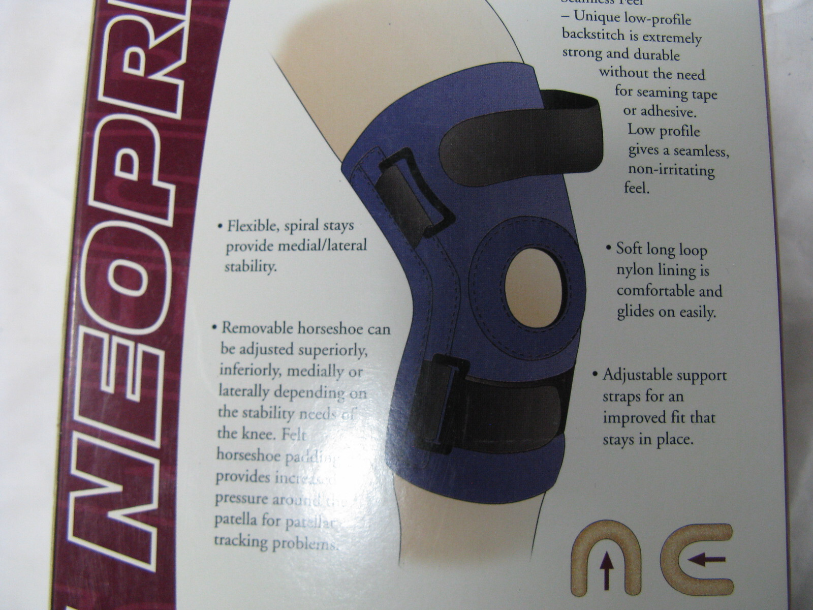 Knee stabilizing brace