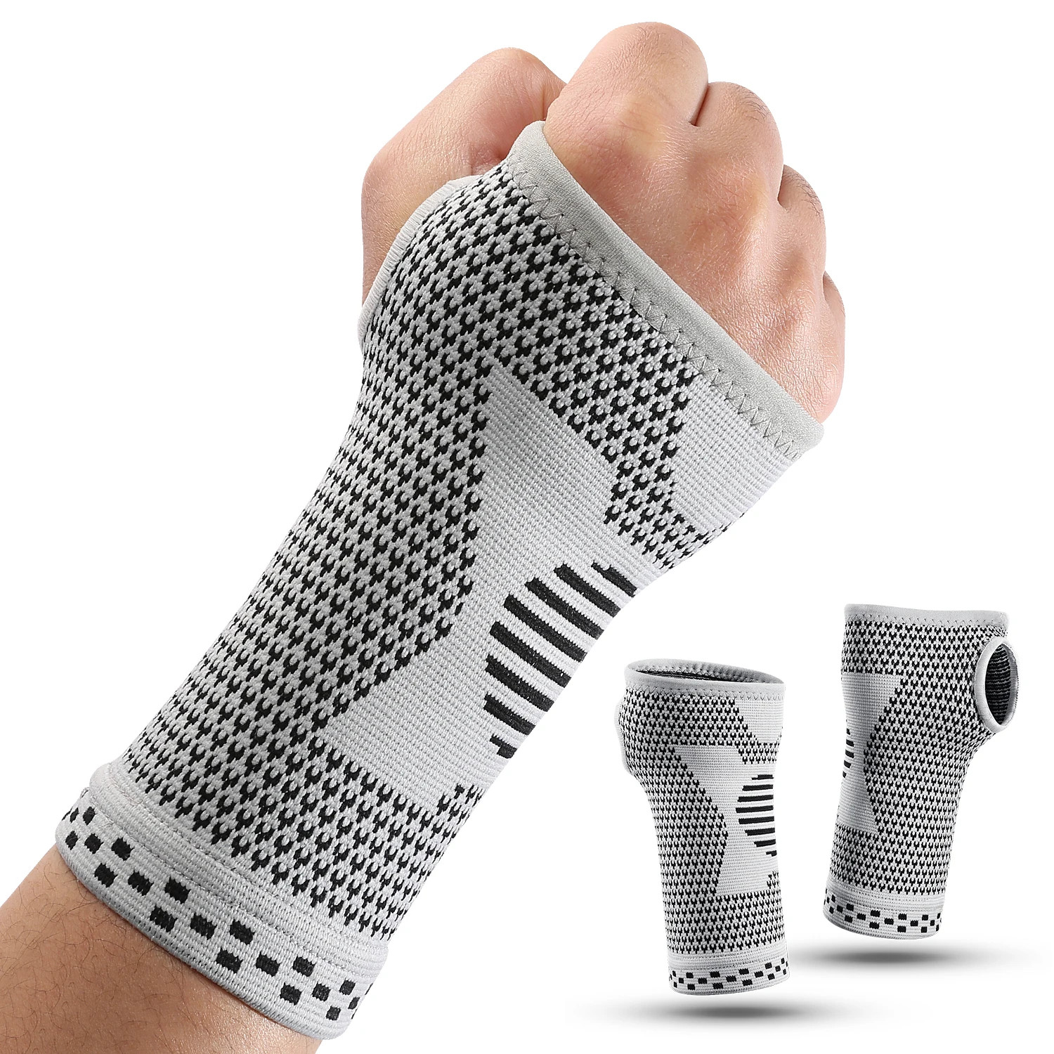Gym Sports Wristband Wrist Protector Palm Guard Wrist Support Adjustable Wrist B