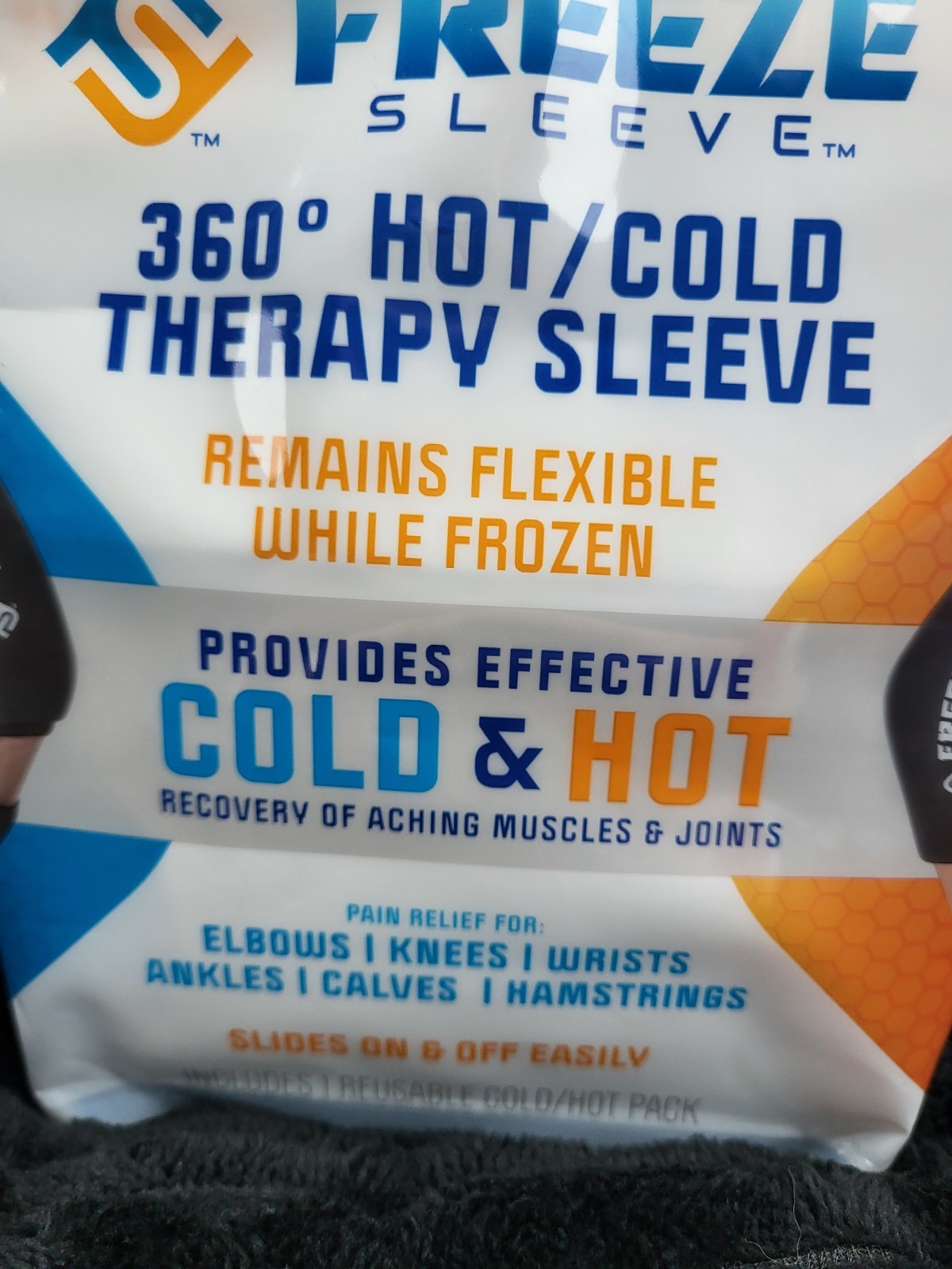 Freeze Sleeve Small / Medium Hot & Cold Therapy Compression Pain Relief Sleeve