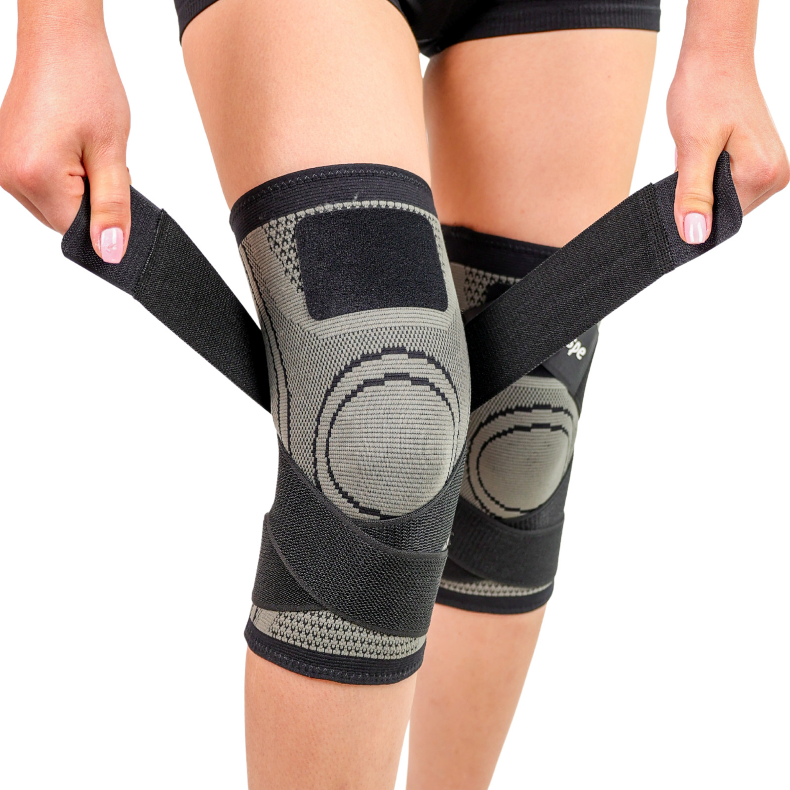 2Pcs Knee Sleeve Compression Brace Support For Sport Joint Pain Arthritis Relief