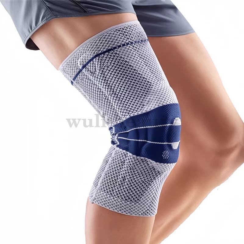 3D Knit Knee Compression Sleeve Silicone Gel Pad for Sports Joint Pain Relief