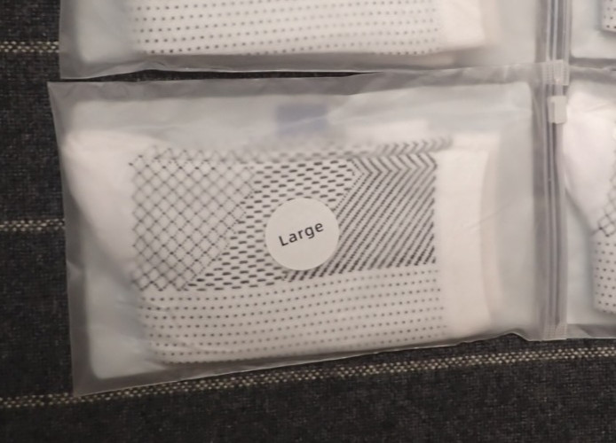 Lot of 4 Pairs Sooth Relieve Compression Socks Open Toe White Unisex Size Large