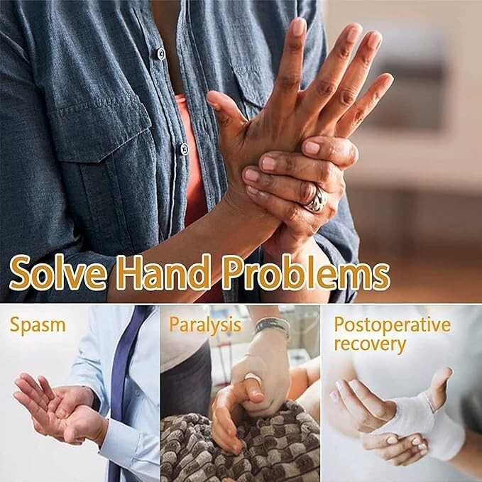Hand Rehabilitation Robot Glove (LEFT, XL) Upgraded Training Finger Strengthener