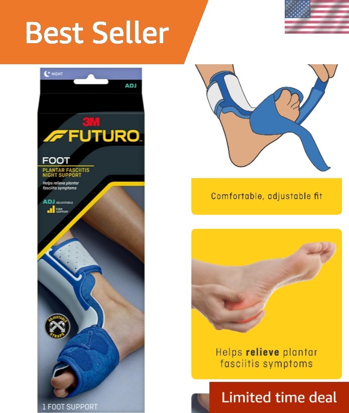 Ultra-Comfortable Adjustable Plantar Fasciitis Support with Soft Straps – Navy