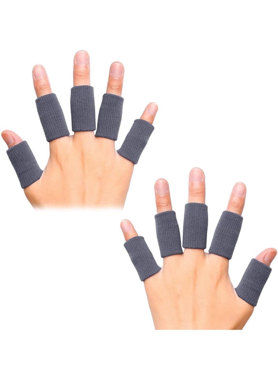 10Pcs Finger Sleeves Thumb Support Brace Compression Pain Relief Arthritis