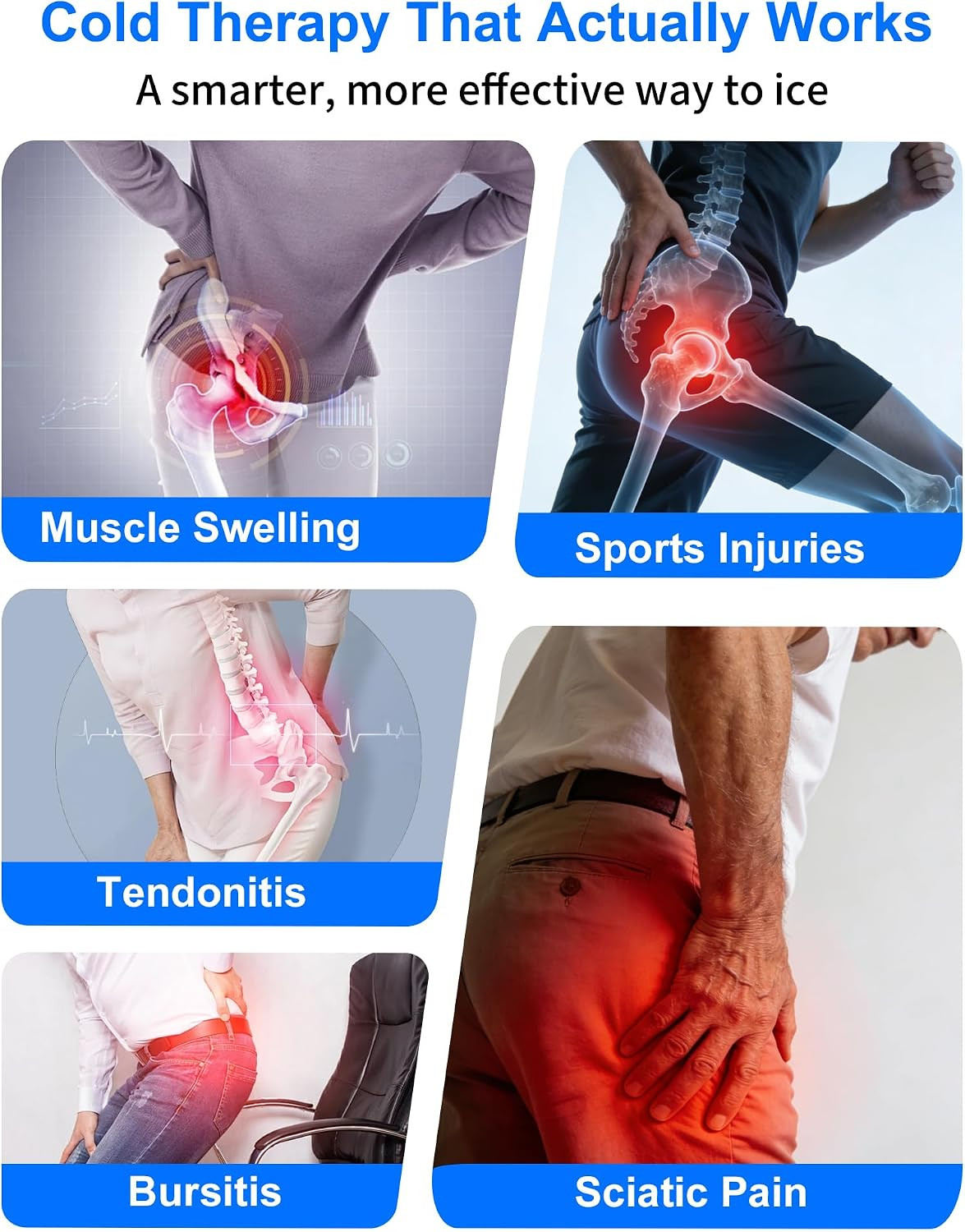 Cold Therapy Machine for Hip after Surgery with Pressure Regulator & Temperature