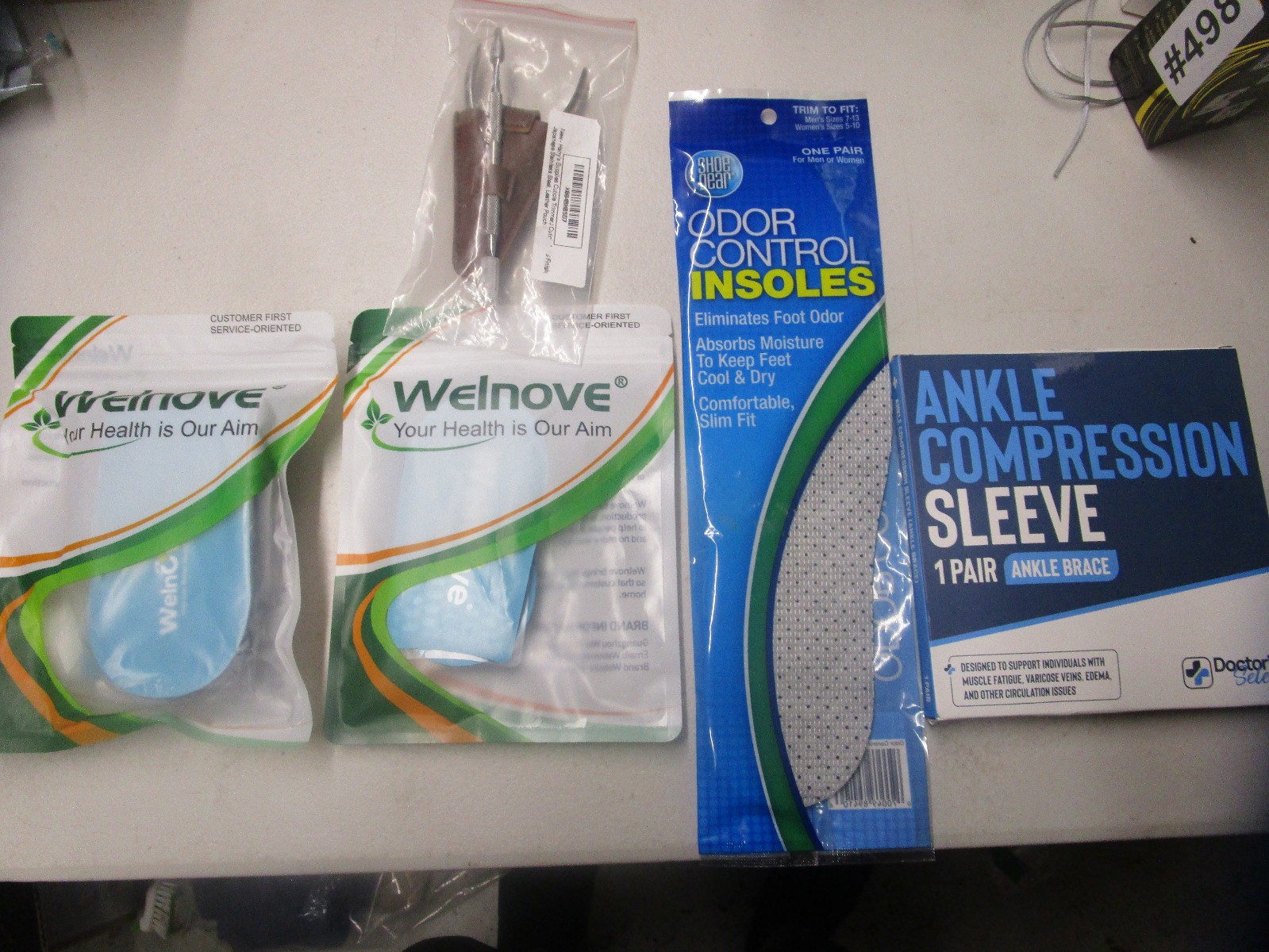 Foot Ankle Wellness Bundle Ankle Sleeve Inserts Insole Cuticle Trimmer