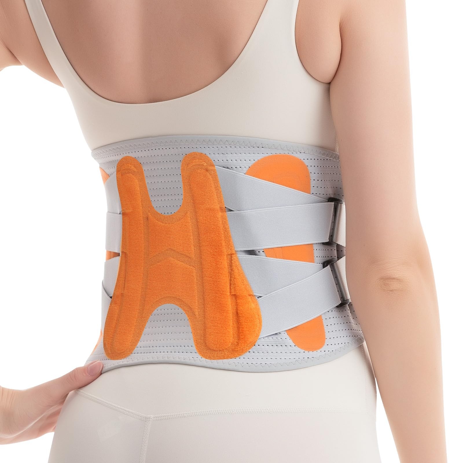 Back Brace for Lower Back Pain Women Men with 6X Support System, Adjustable B…