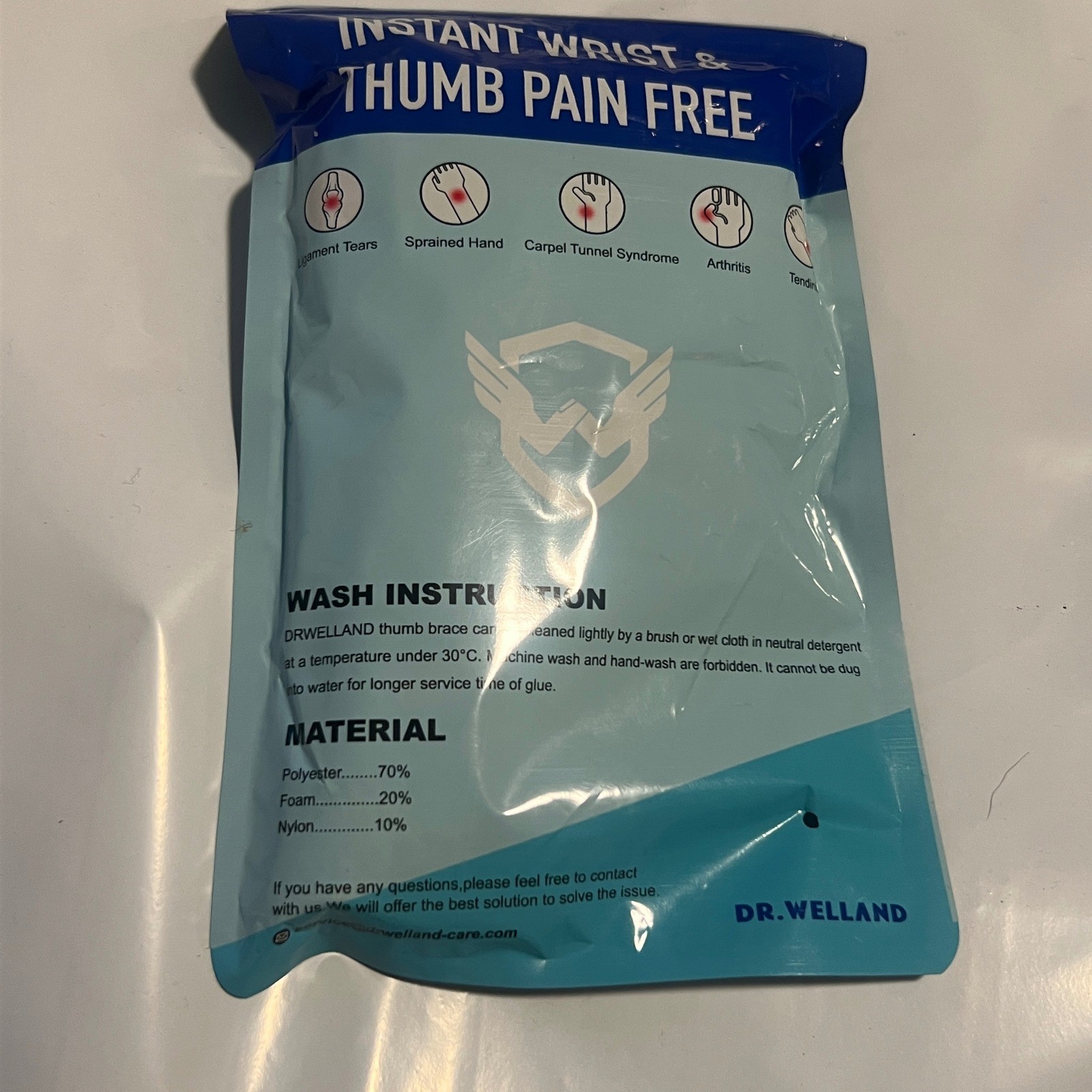 Dr. Welland Reversible Thumb & Wrist Brace Splint Black S/M X0027NKUEP NEW