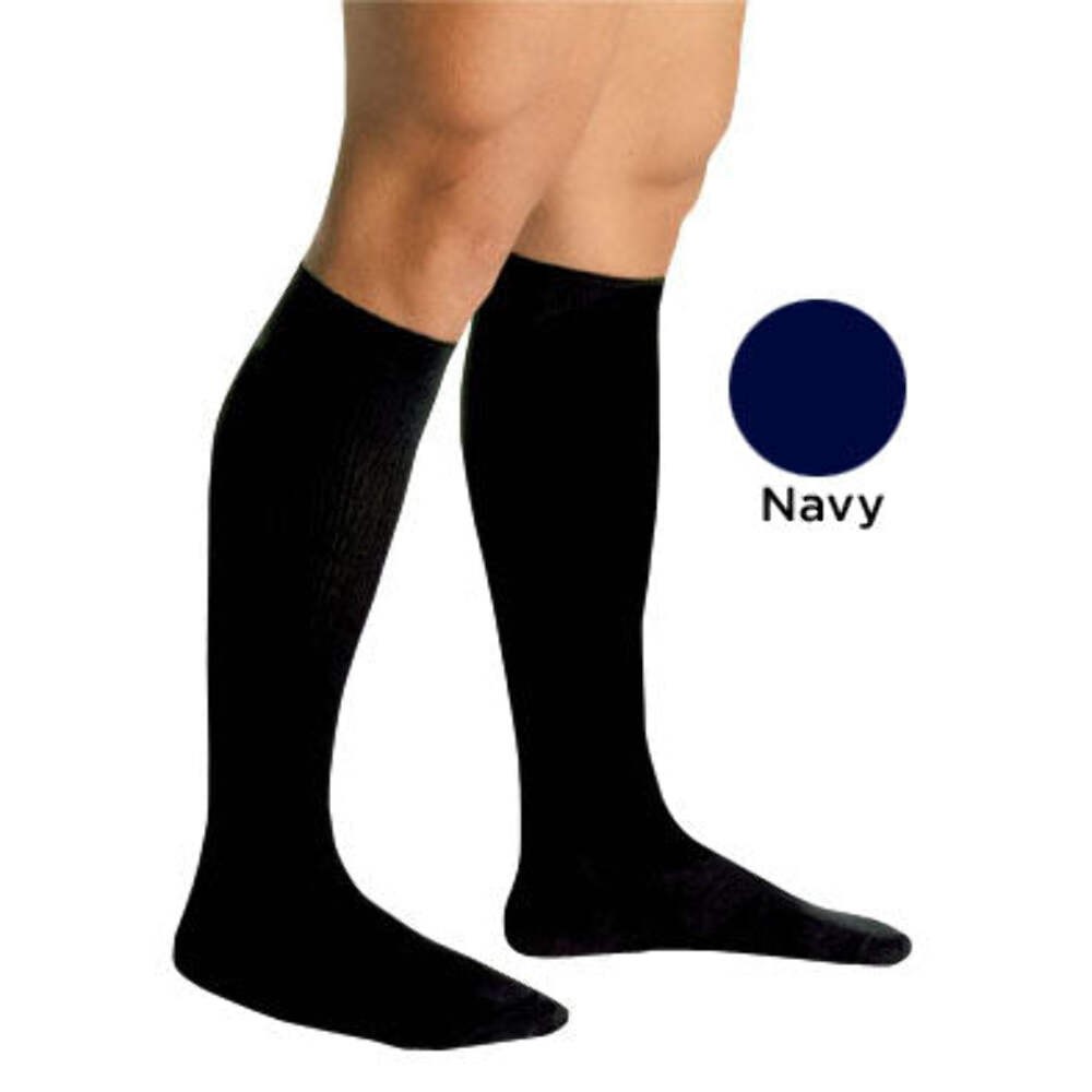 Men’s Firm Support Socks 20-30mmHg Navy Medium