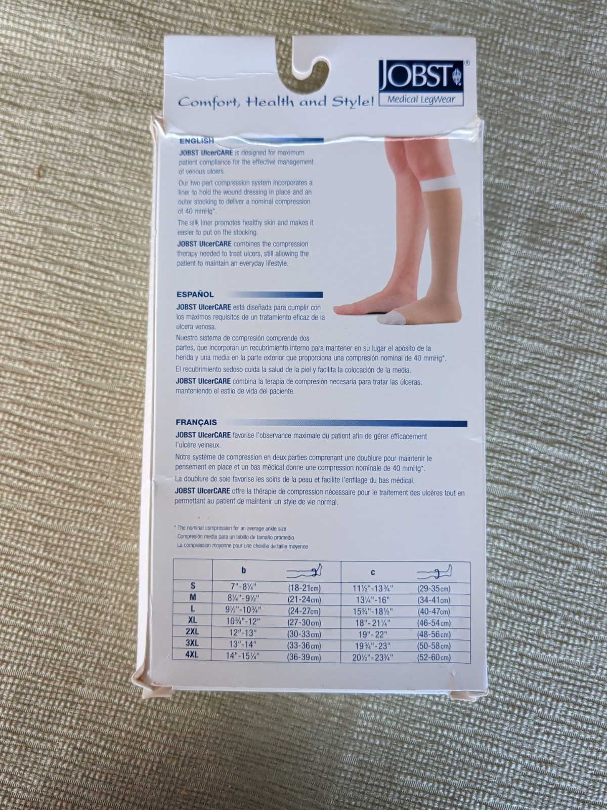 JOBST Medical Leg Wear XLarge Beige Knee High