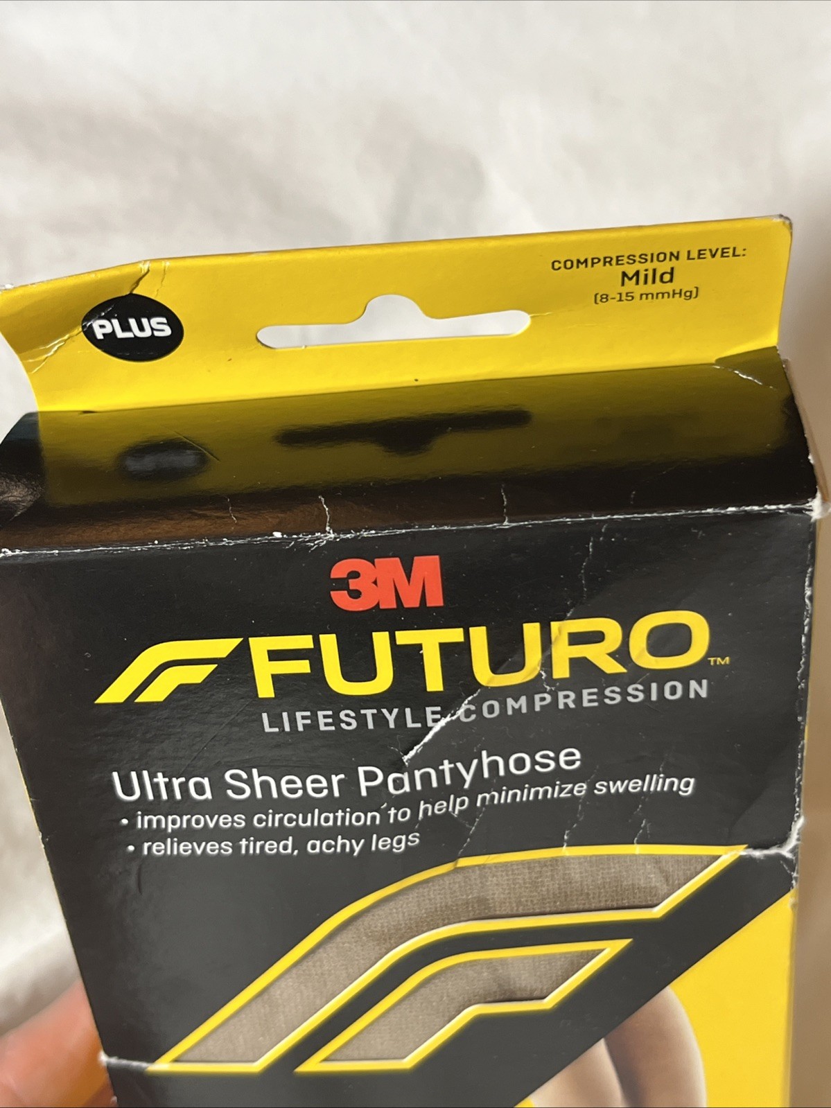 3M Futuro Ultra Sheer Pantyhose Mild Plus Size Compression Silky Soft Nude