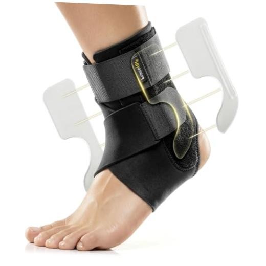 Ankle Brace – Relieve Pain, Enhance Stability for Foot Pain, Sprained Black